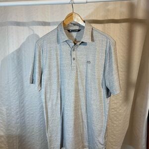 Travis Mathew Heather Gray Performance Golf Polo